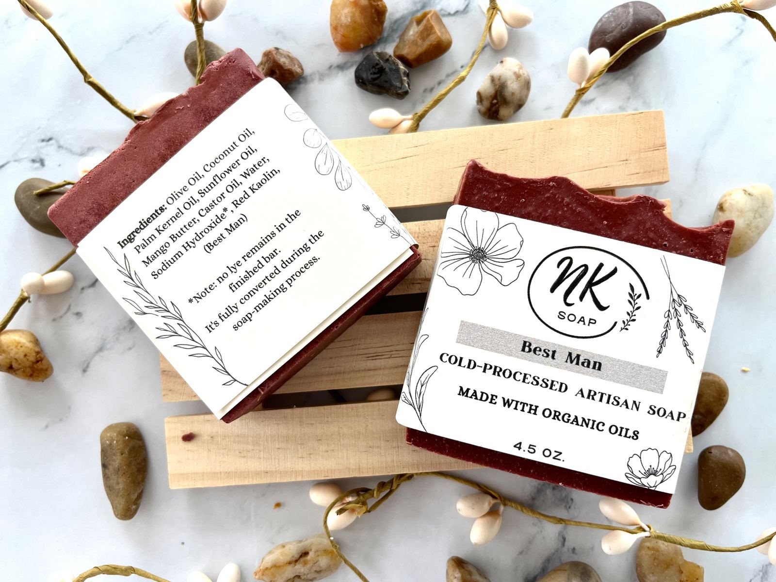 Best Man bar soap by NK Soap