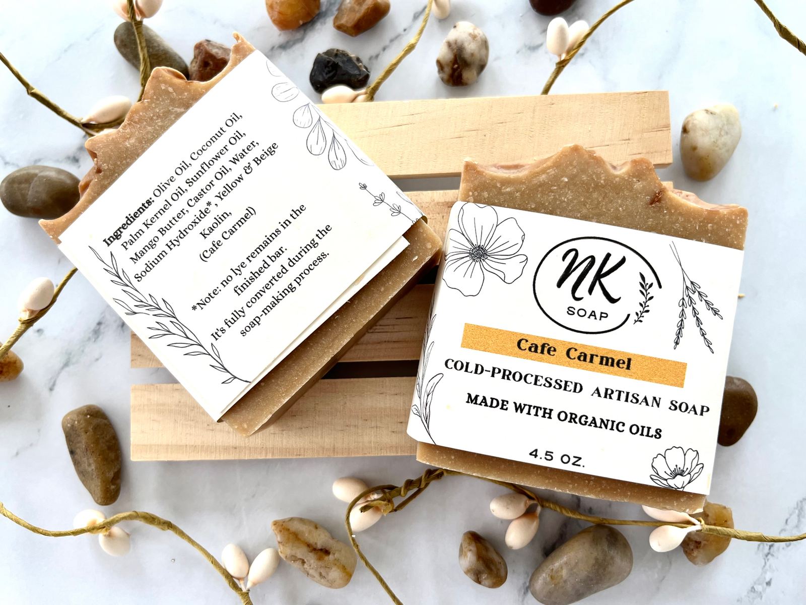 Cafe Carmel bar soap by NK Soap