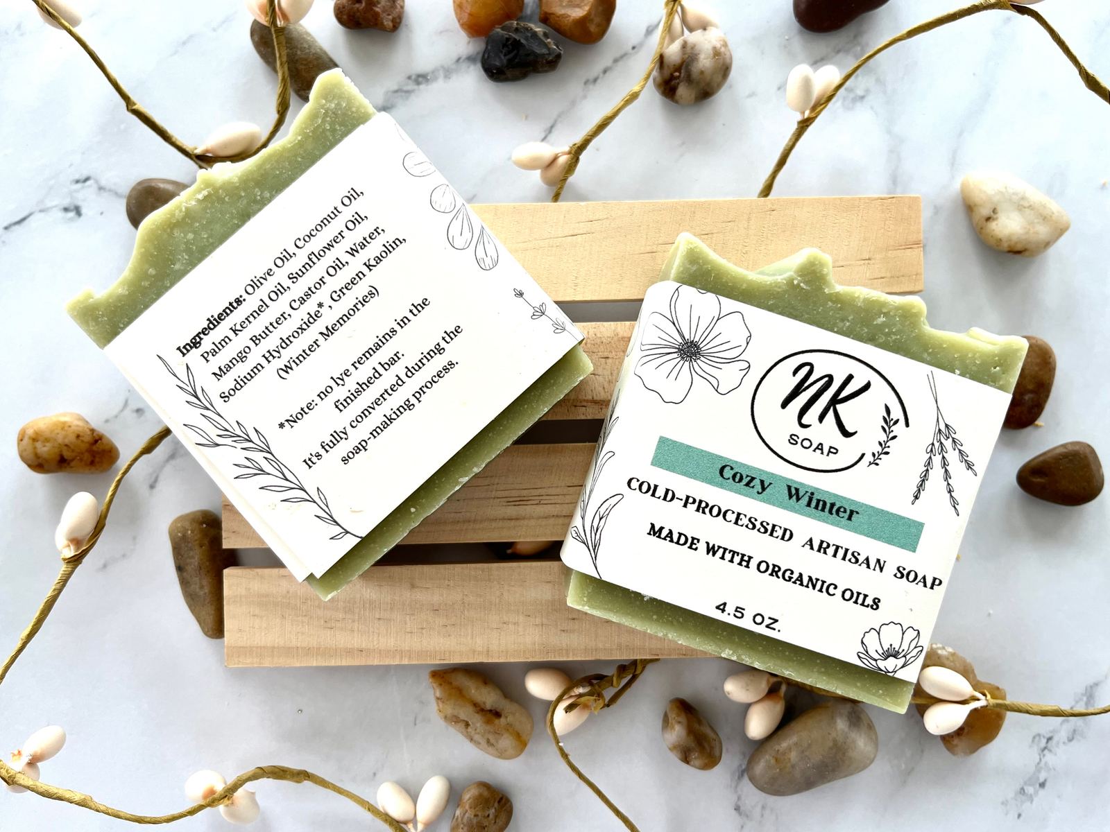 Cozy Winter bar soap by NK Soap