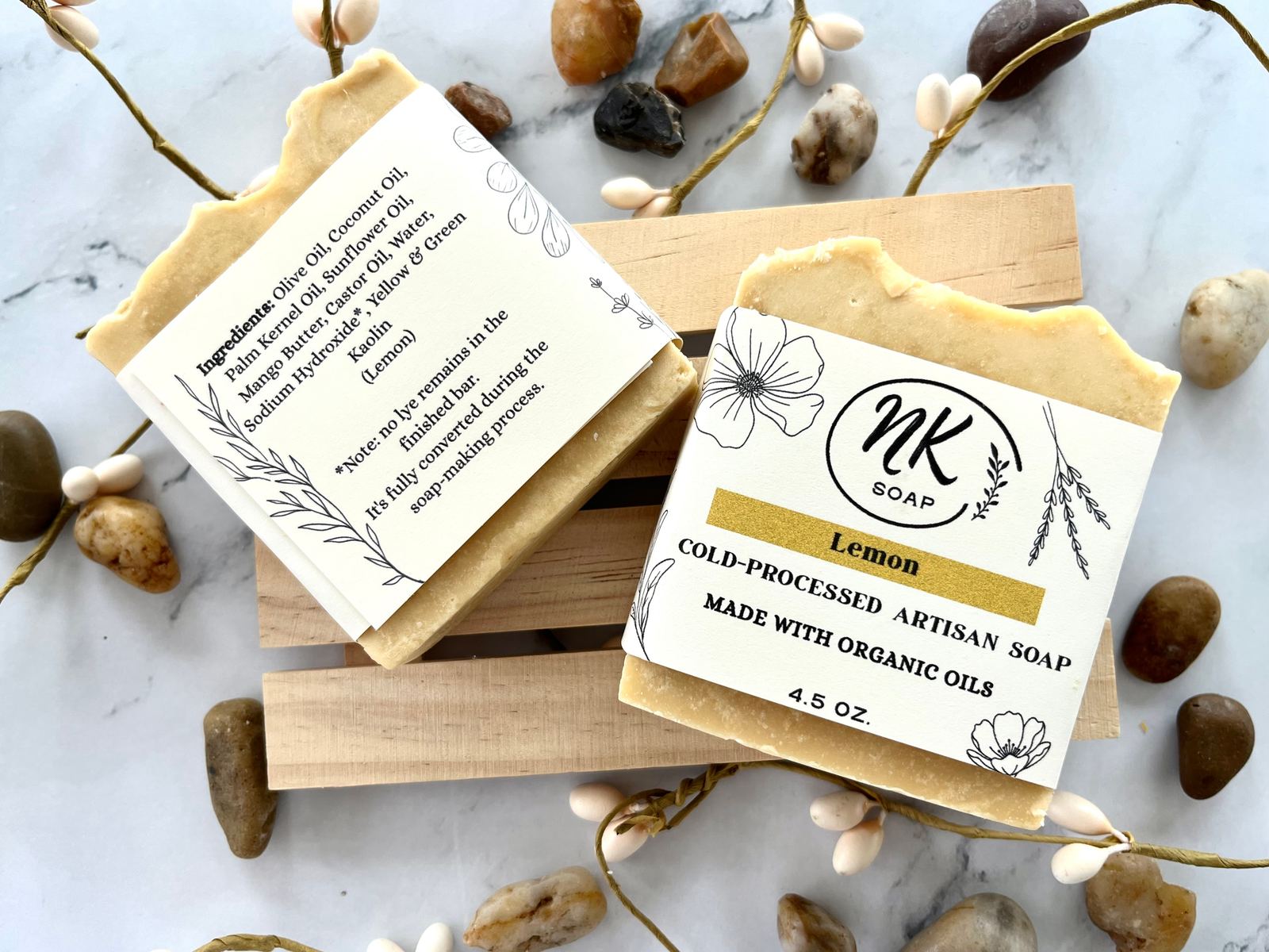 Lemon bar soap by NK Soap