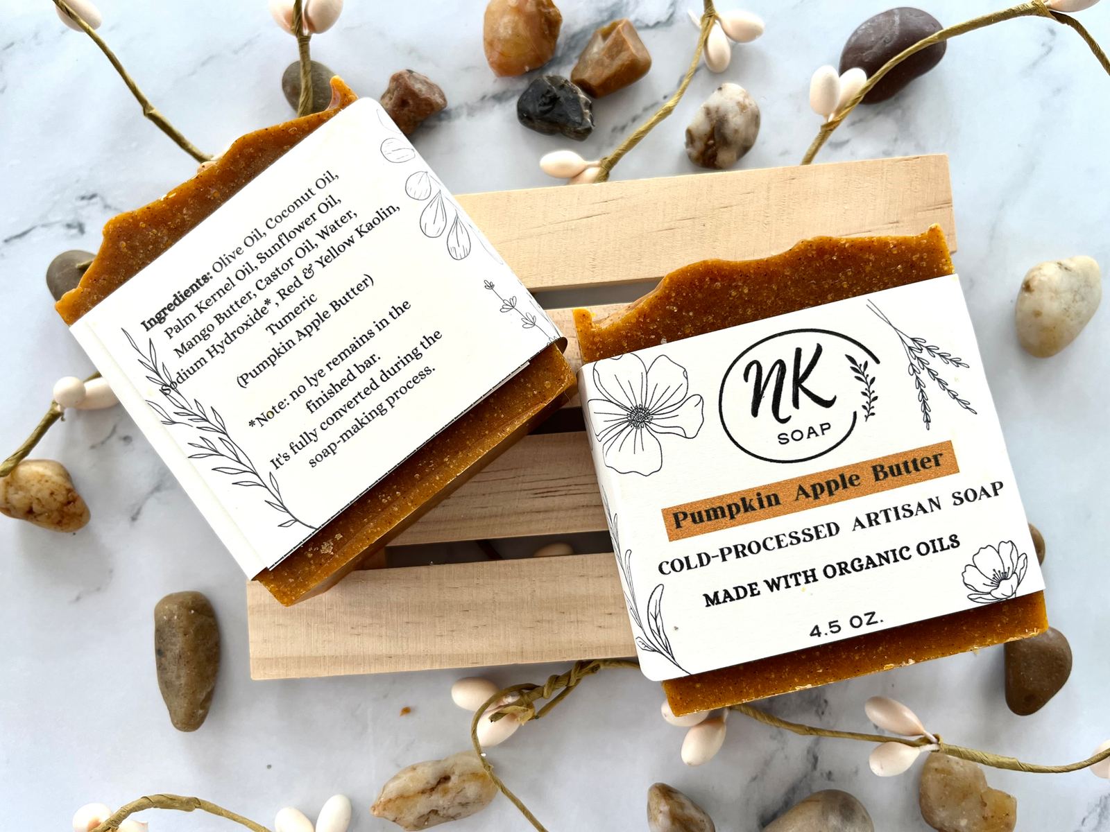 Pumpkin Apple Butter bar soap by NK Soap